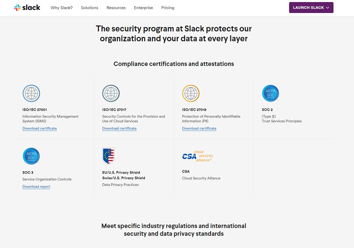 Slack seguridad