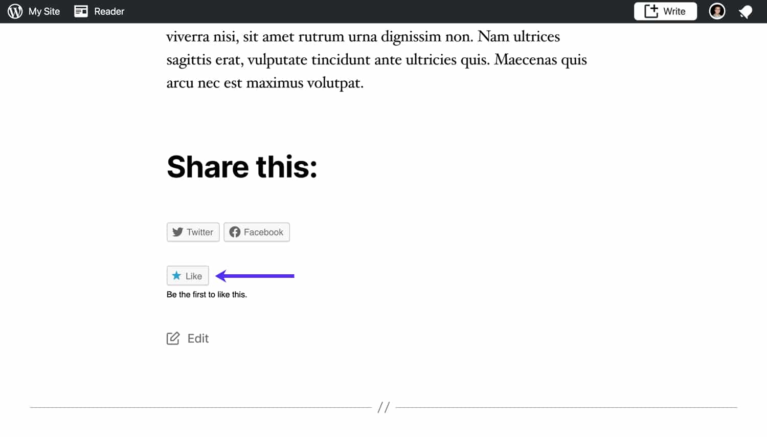 Añadan botones de "Me gusta" a sus puestos con Jetpack.