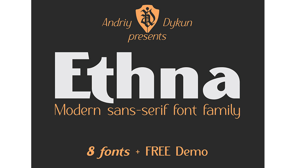 Modern fonts: ethna