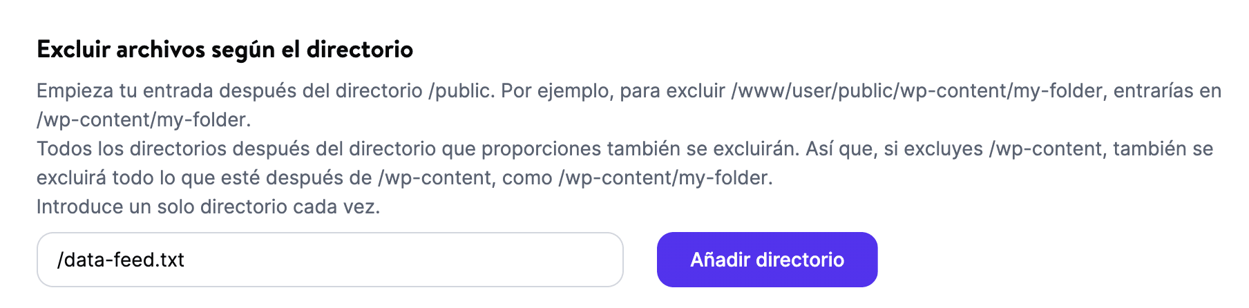 Add /data-feed.txt to Exclude files based on directory in Kinsta CDN settings.