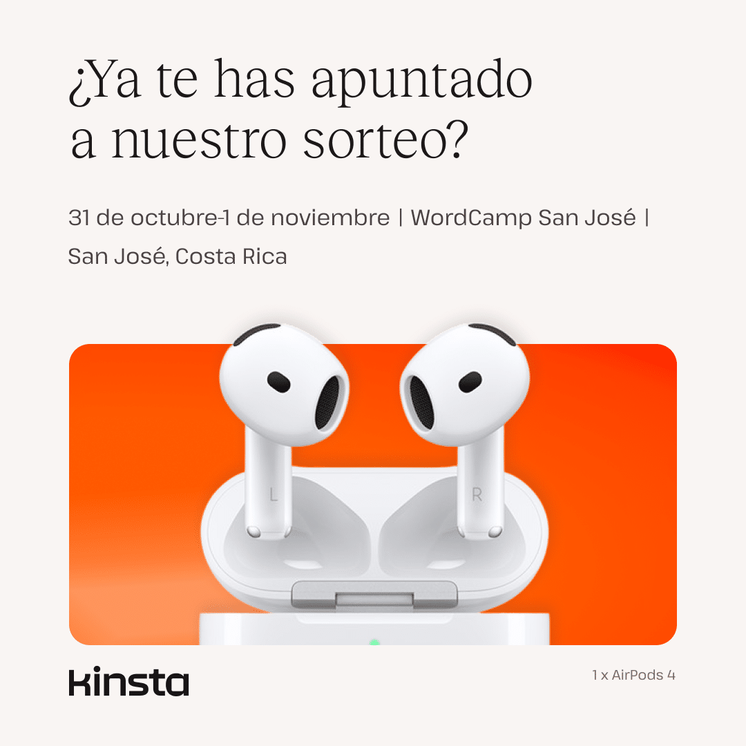 No te pierdas el sorteo de Kinsta.