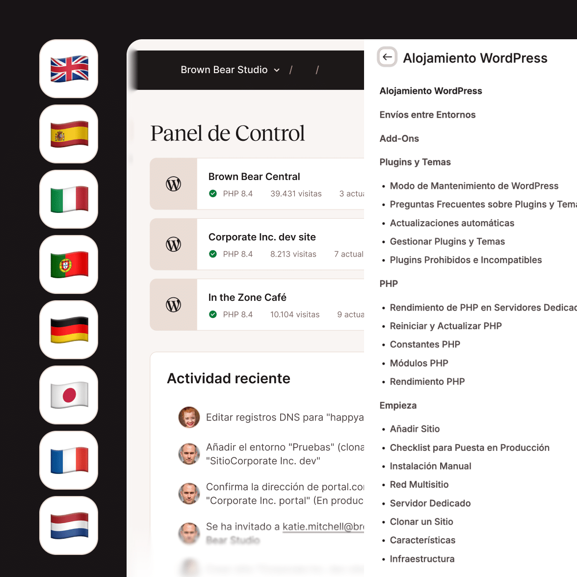 Soporte global adaptado a tus necesidades