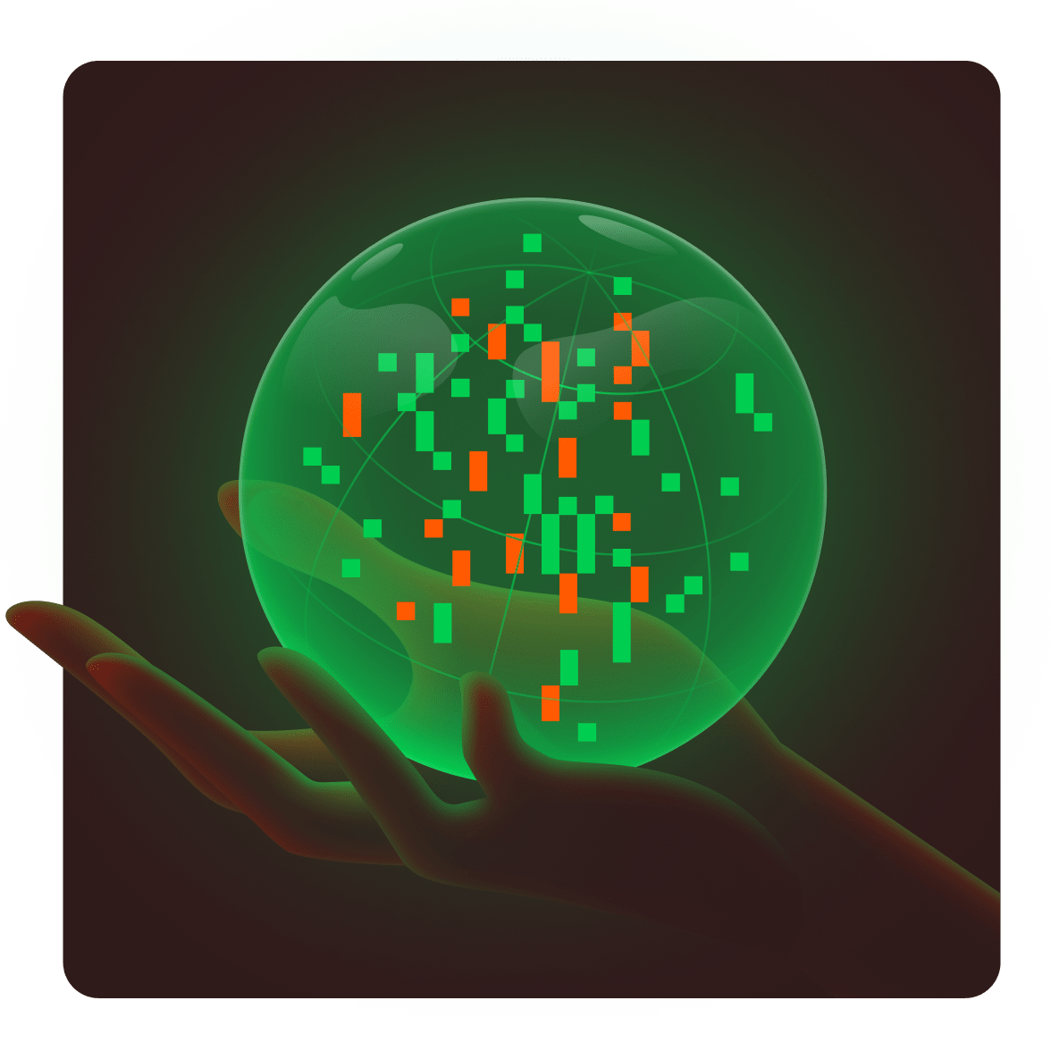 Hand with globe image