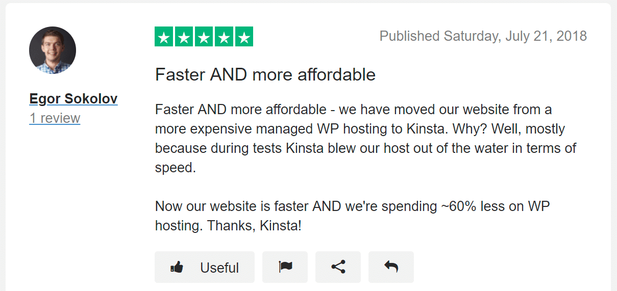 Avis sur Trustpilot