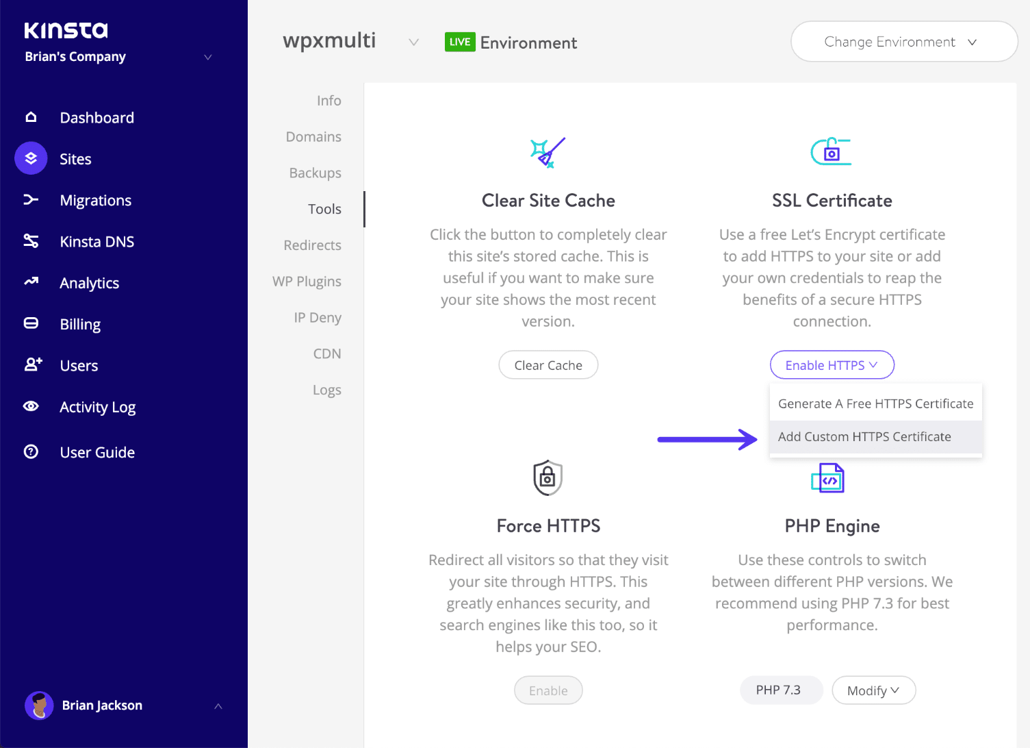 Installer le certificat Wildcard SSL