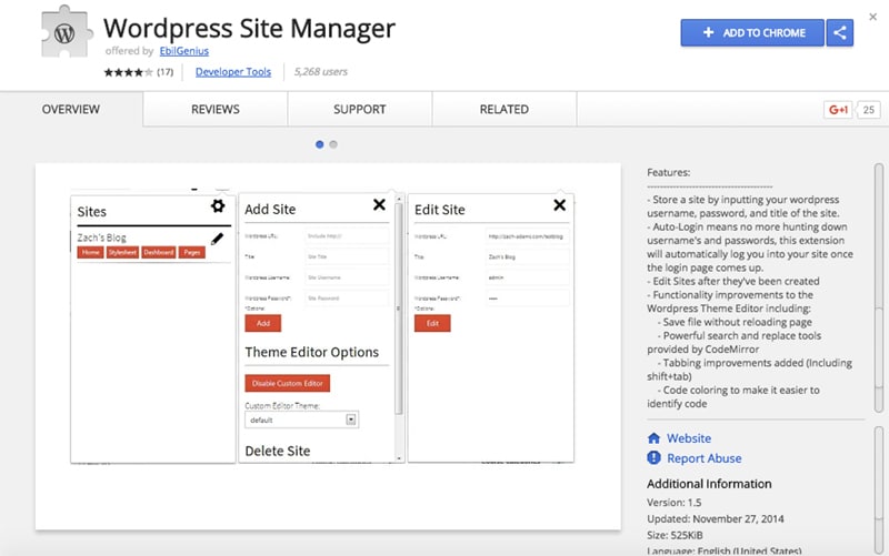 WordPress 사이트 관리자