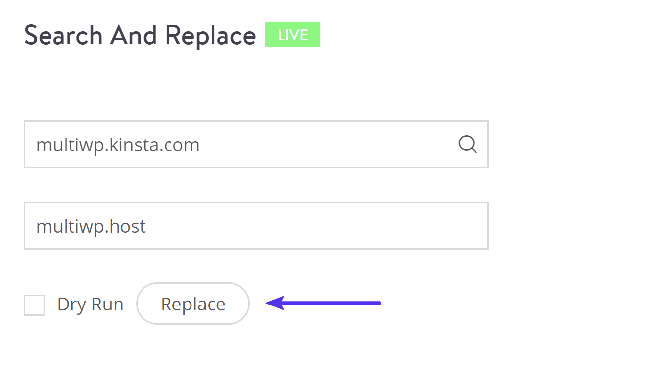 Recherche et remplacement de multi-sites