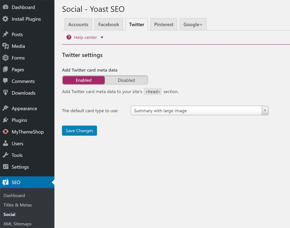 Yoast social markup balise sociale yoast