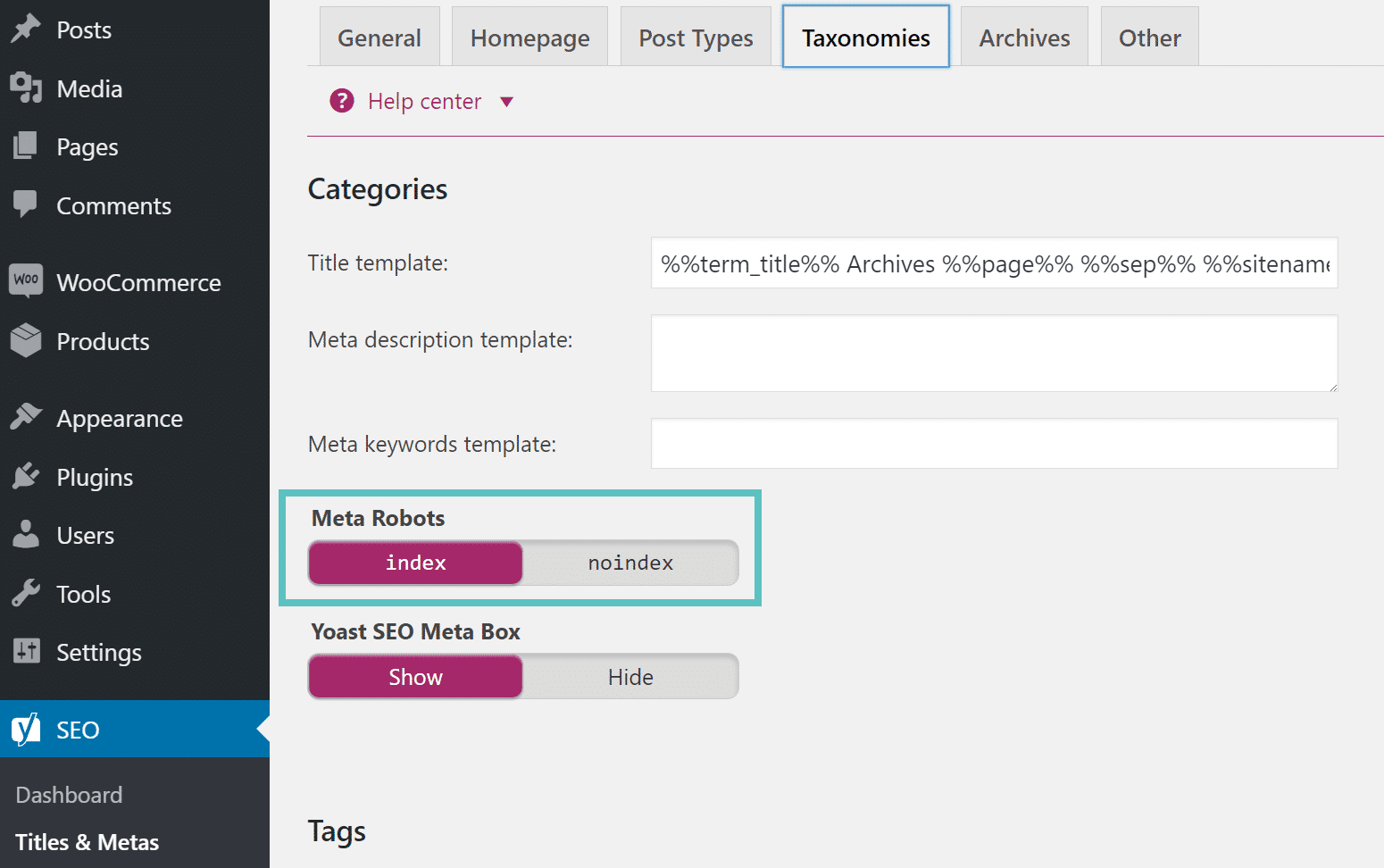 Indexing categories in WordPress index categories wordpress