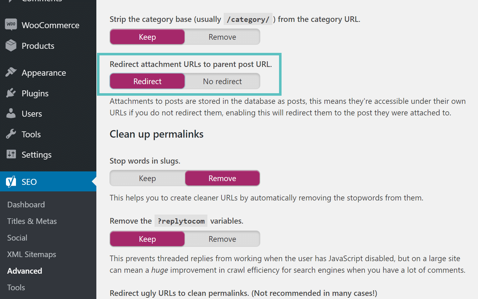 Redirect attachment URLs to parent Rediriger les URLs des fichiers joints vers les pages parentes