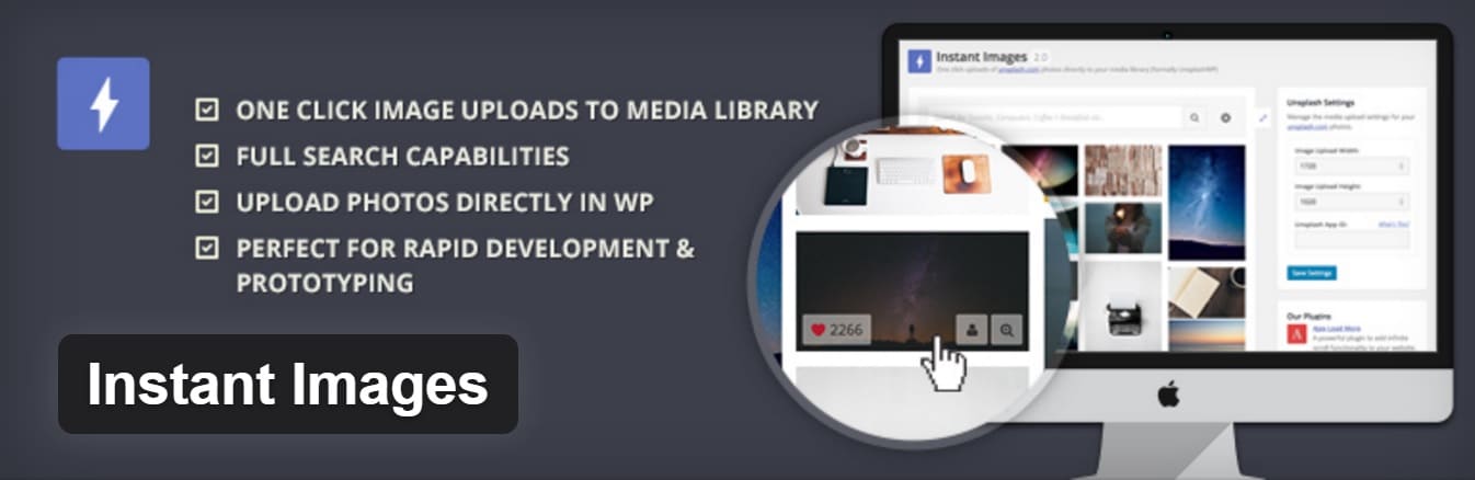 Extension WordPress Instant Images