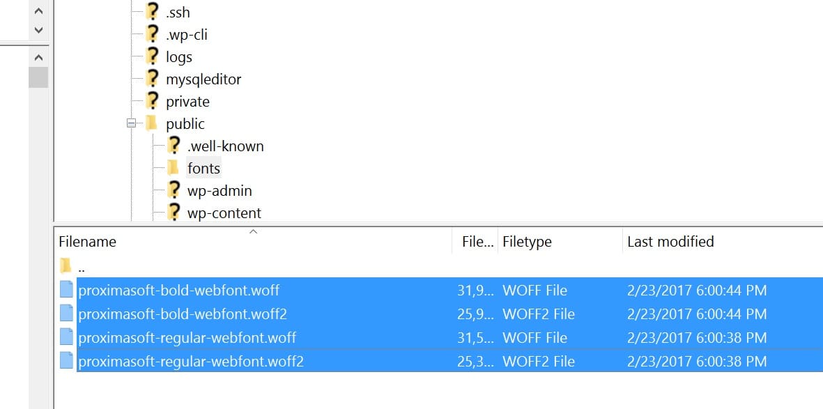 Télécharger les polices sur le serveur Web