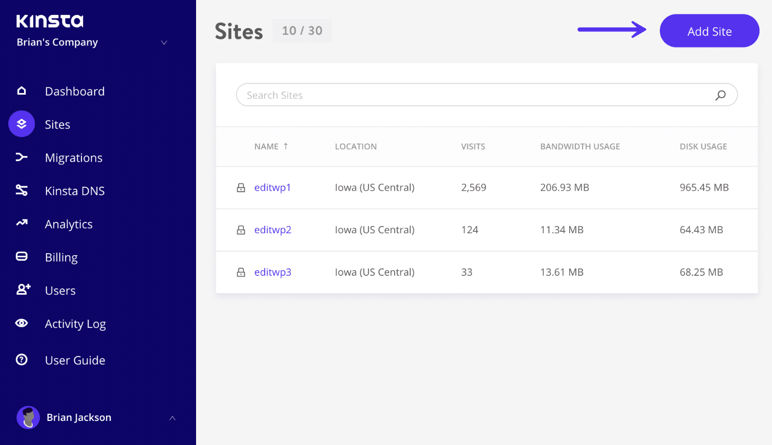 Ajouter un site WordPress