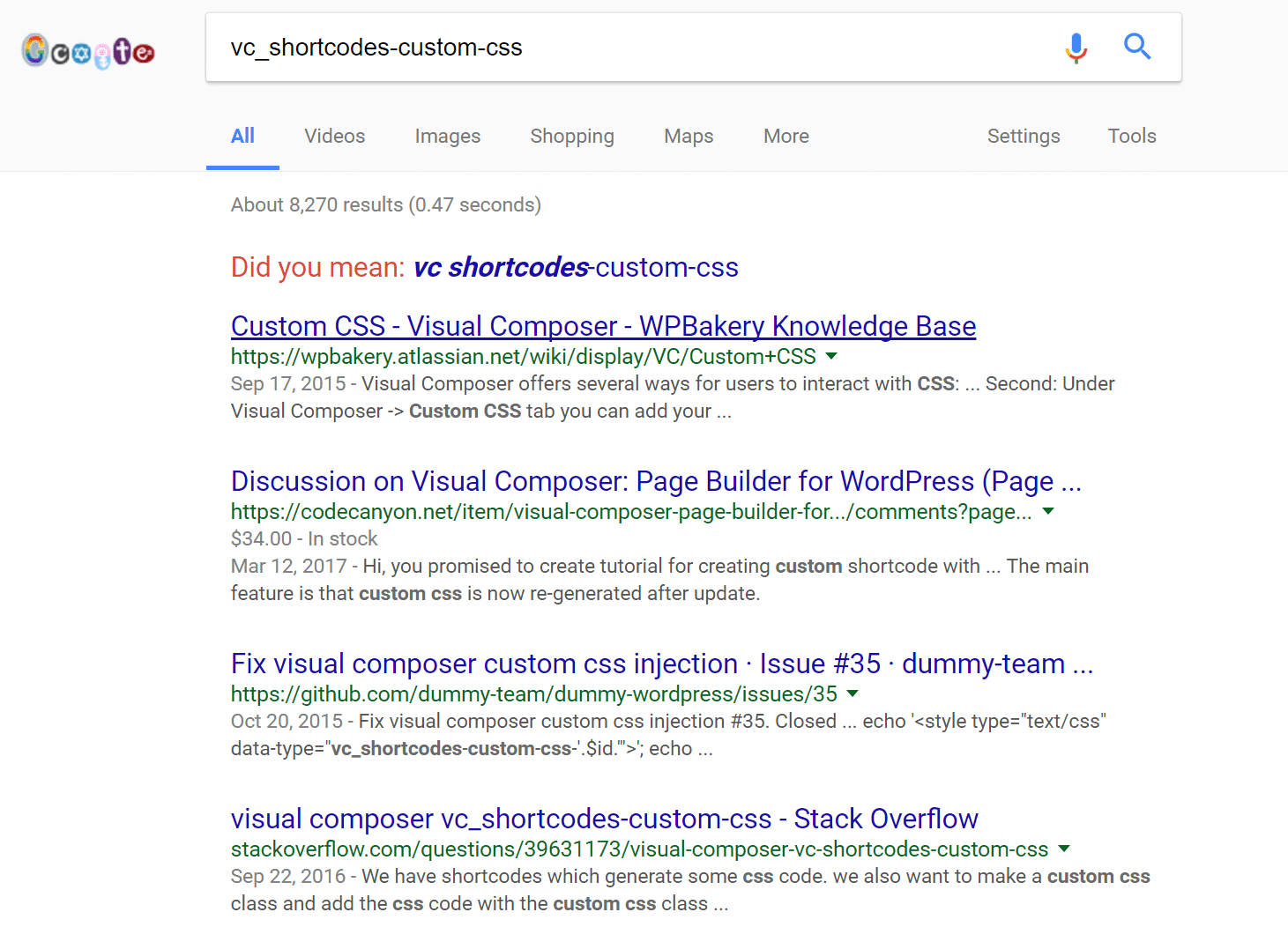 Recherche de Visual composer