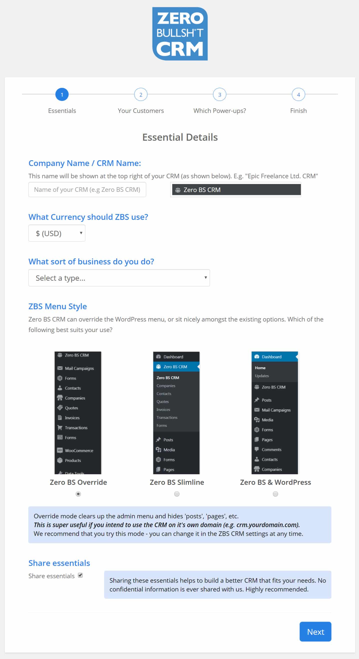 L’essentiel de Zero BS CRM