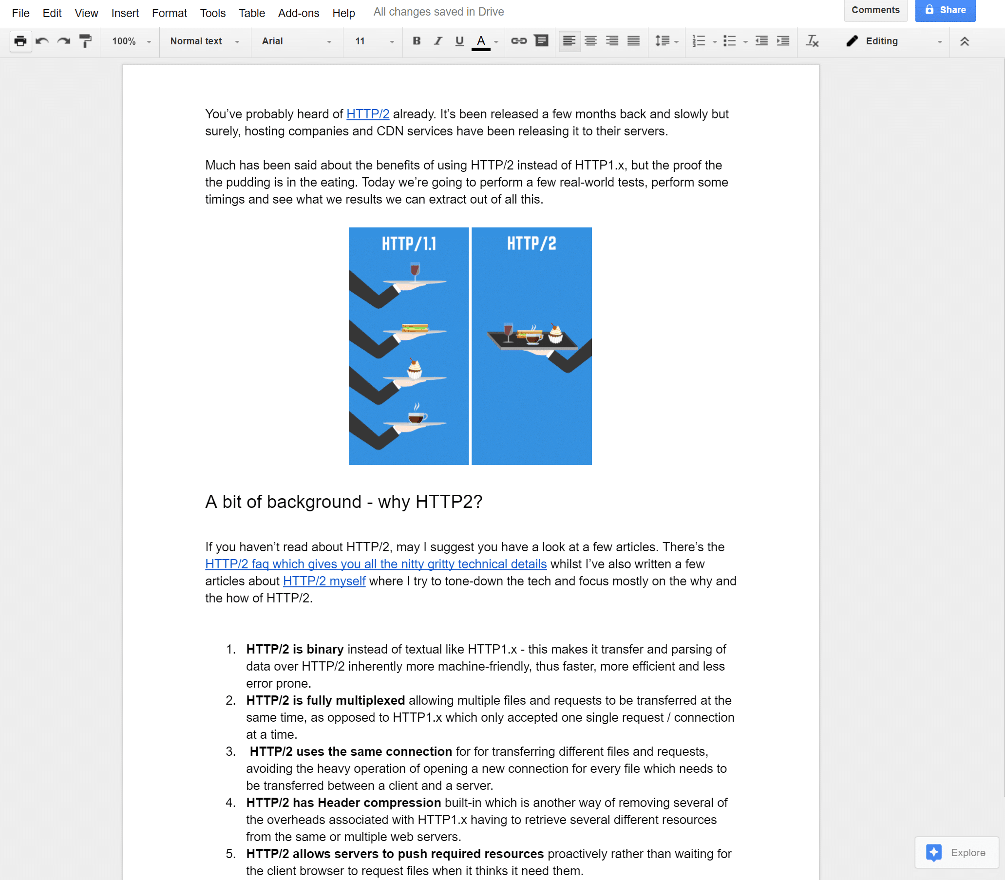 Exemple Google Doc