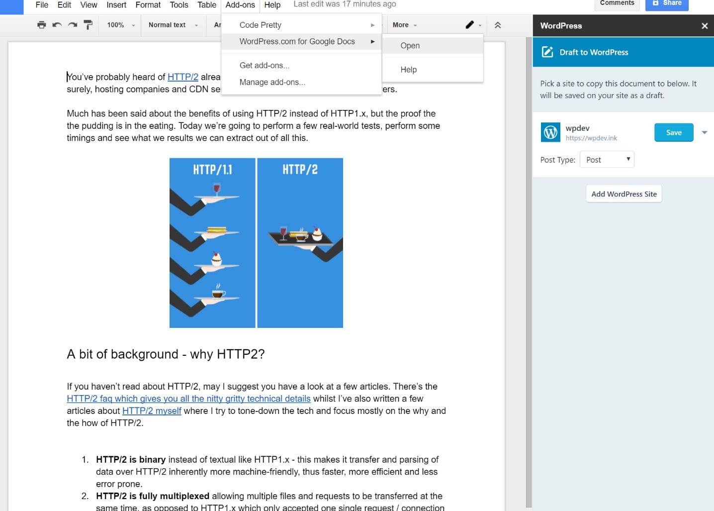 Exporter Google Docs vers WordPress avec Jetpack
