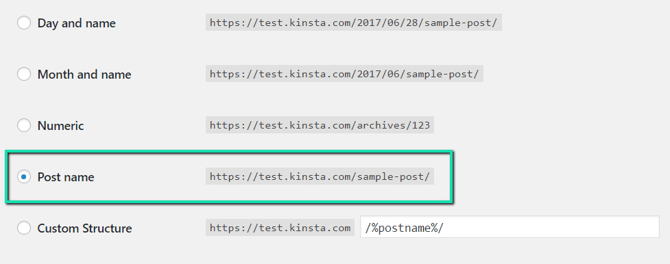 Structure de permalien de nom d’article