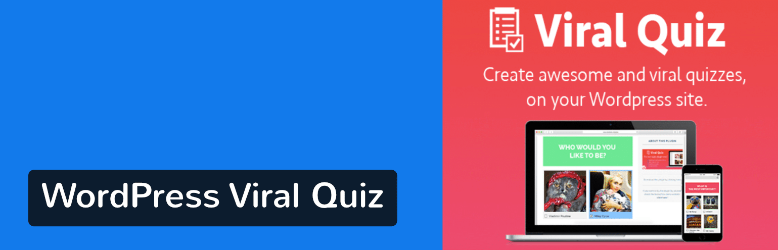 Extension WordPress Viral Quiz