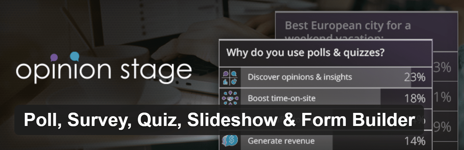 Poll, Survey, Quiz, Slideshow and Form Builder