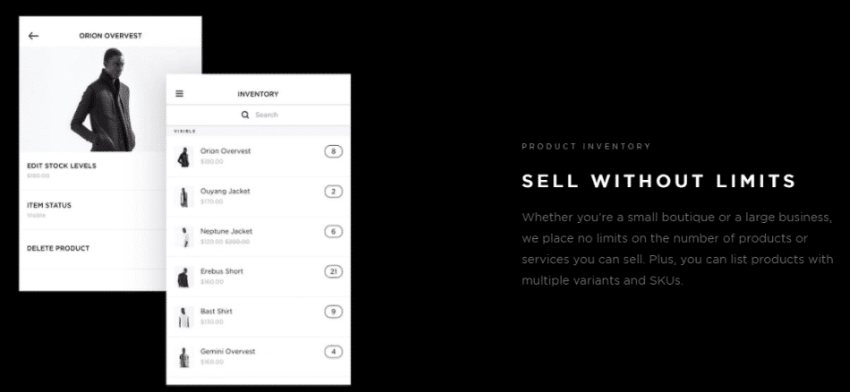 eCommerce sur Squarespace