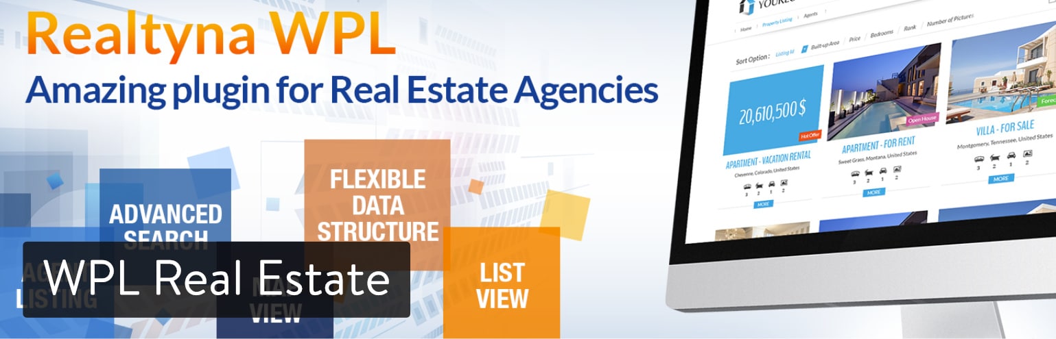 Extension WordPress WPL Real Estate