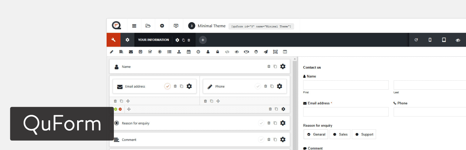 Plugin WordPress Quform