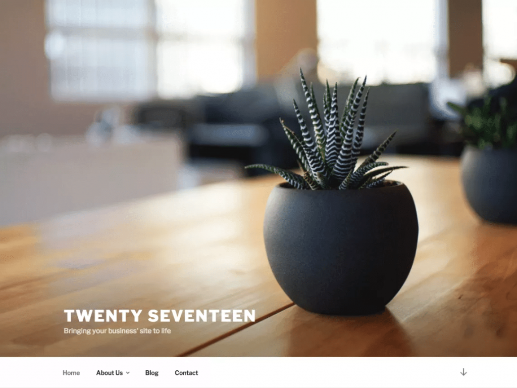 Twenty Seventeen theme Thème Twenty Seventeen