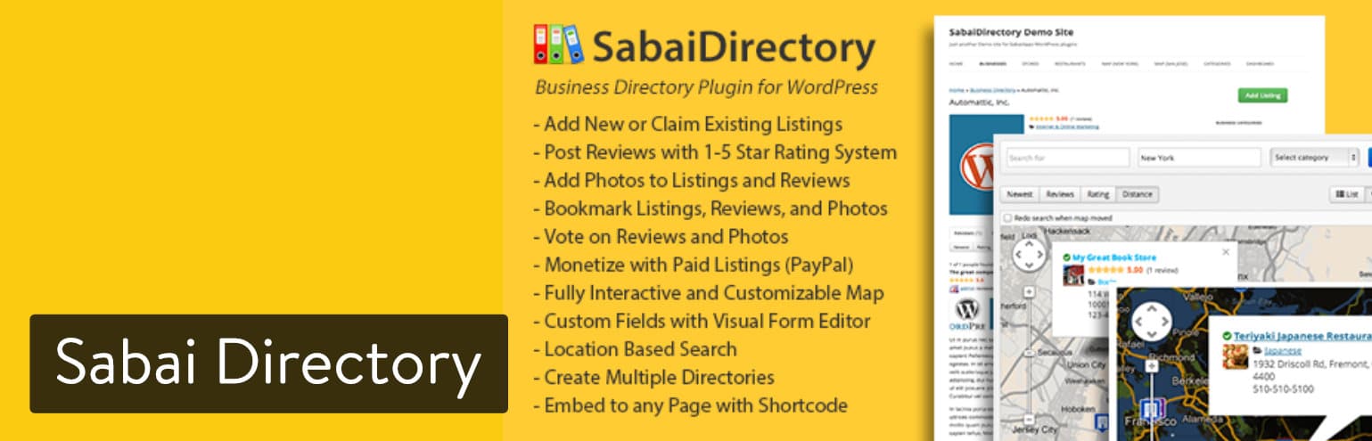 Extension WordPress Sabai Directory