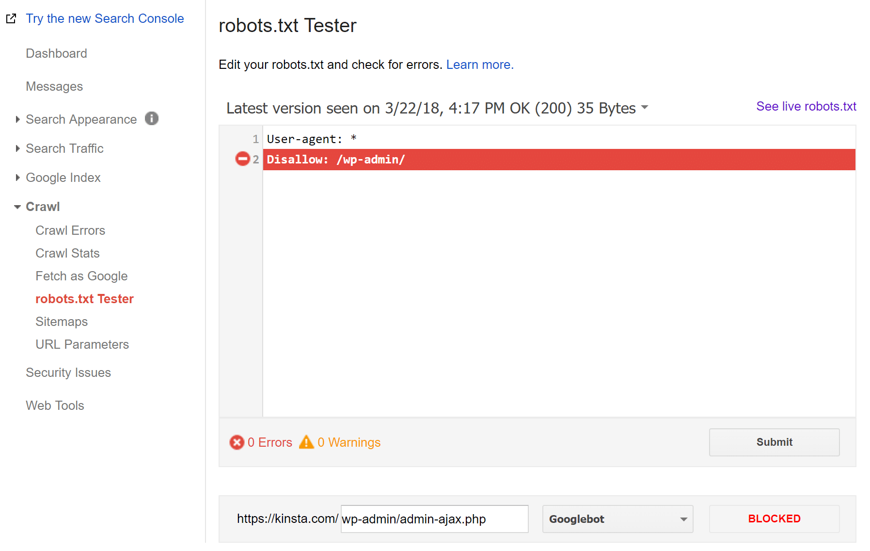 Testeur Robots.txt