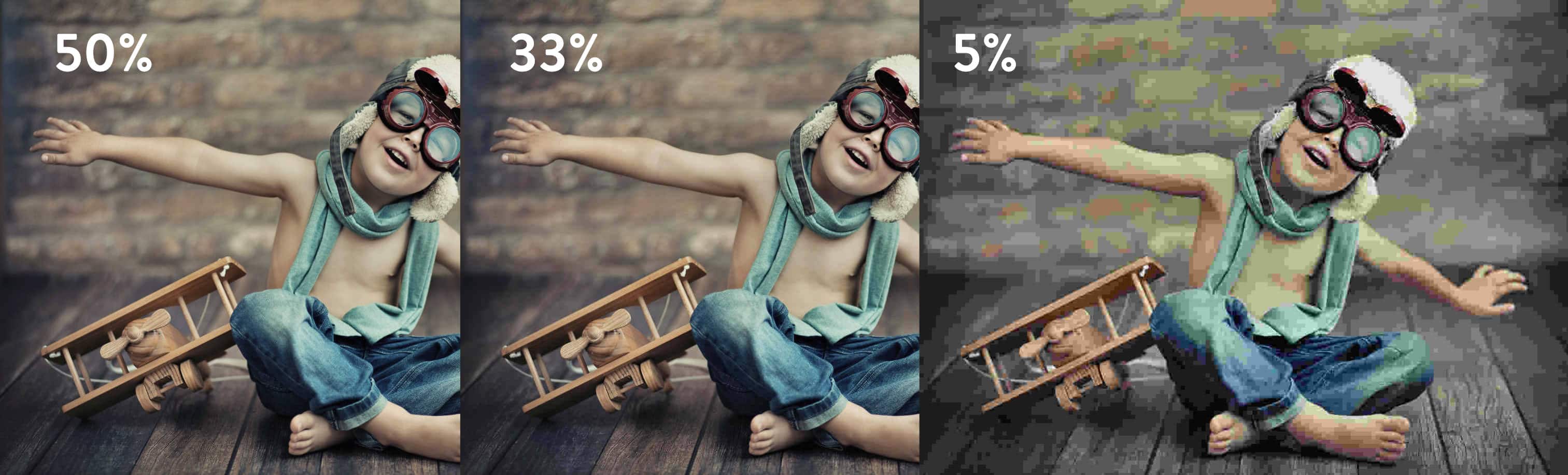 Comparaison de la compression lossy