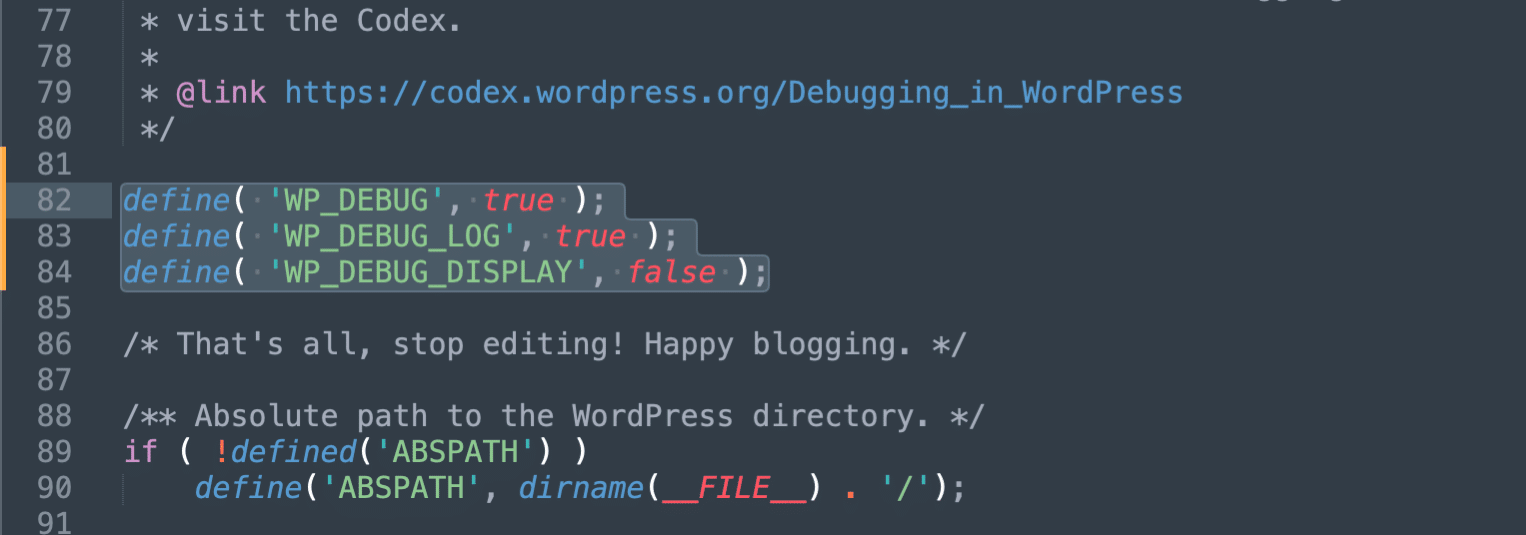 Activer la journalisation de débogage dans WordPress
