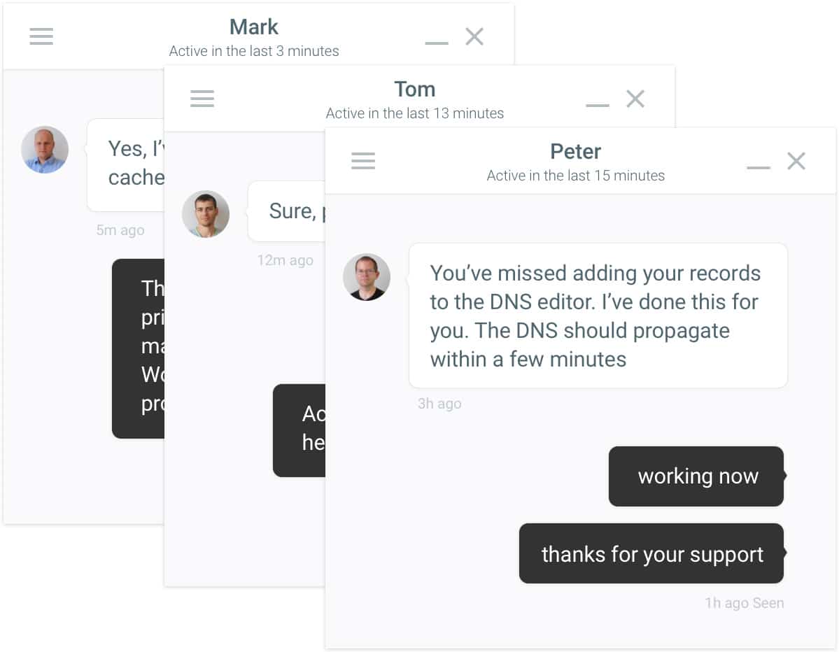 Support chat Hébergement WordPress infogéré