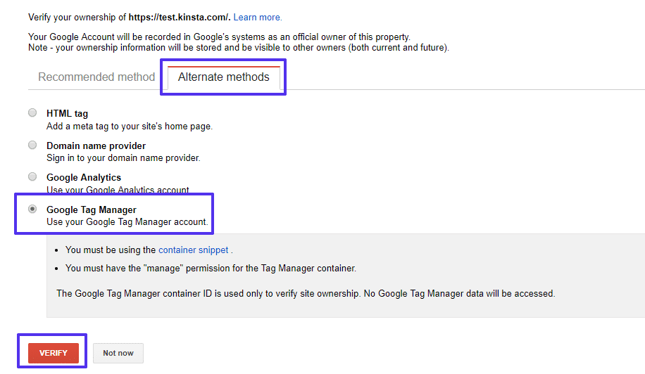Méthode Google Tag Manager
