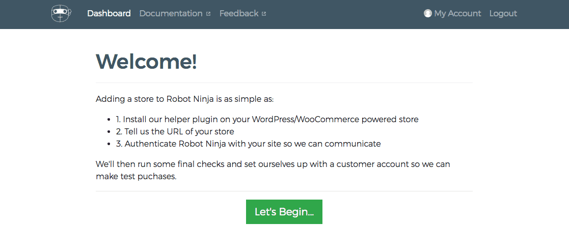 Robot Ninja bienvenue