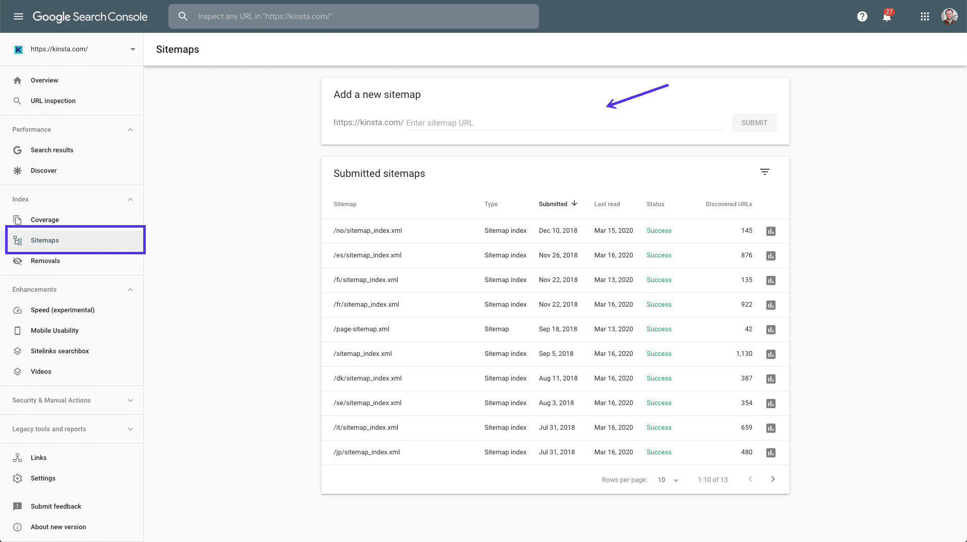 Soumettre un plan de site à la console de recherche Google