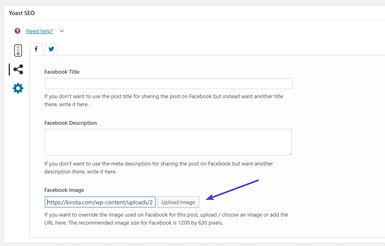 Yoast SEO - Image Facebook