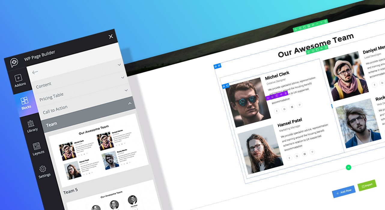 Blocs WP Page Builder