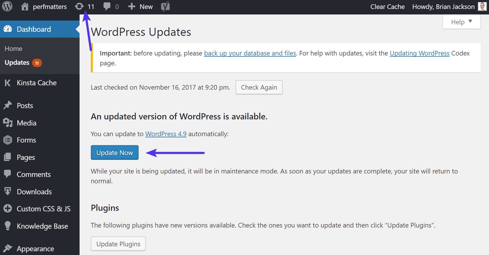 Mise à jour de WordPress 5.0