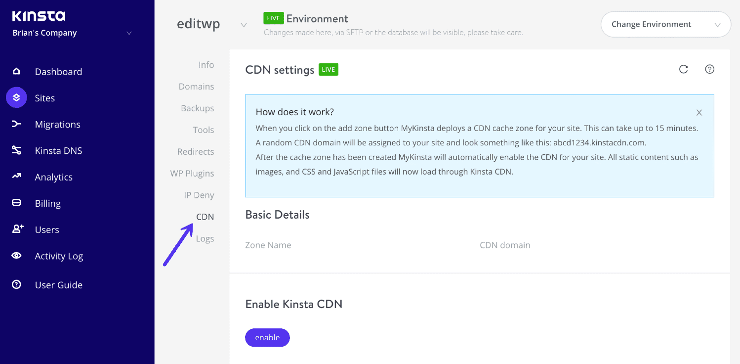 CDN Kinsta