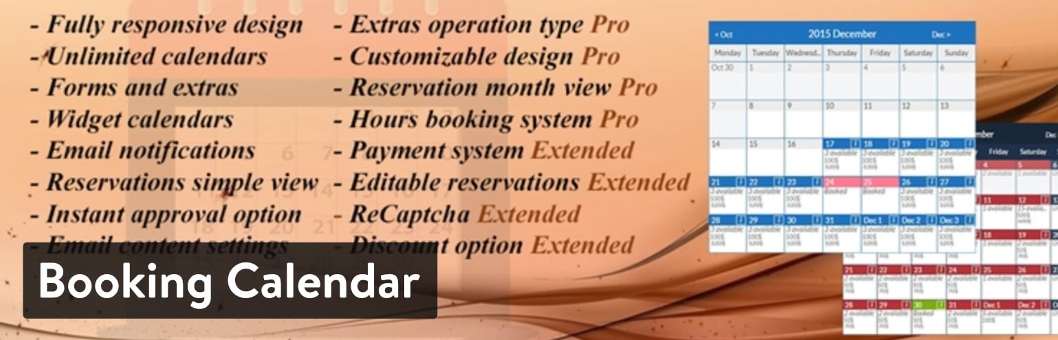 Extension Booking Calendar, Appointment Booking System