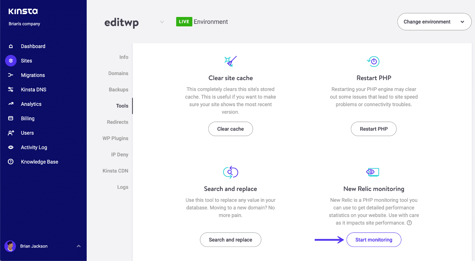 Suivi New Relic