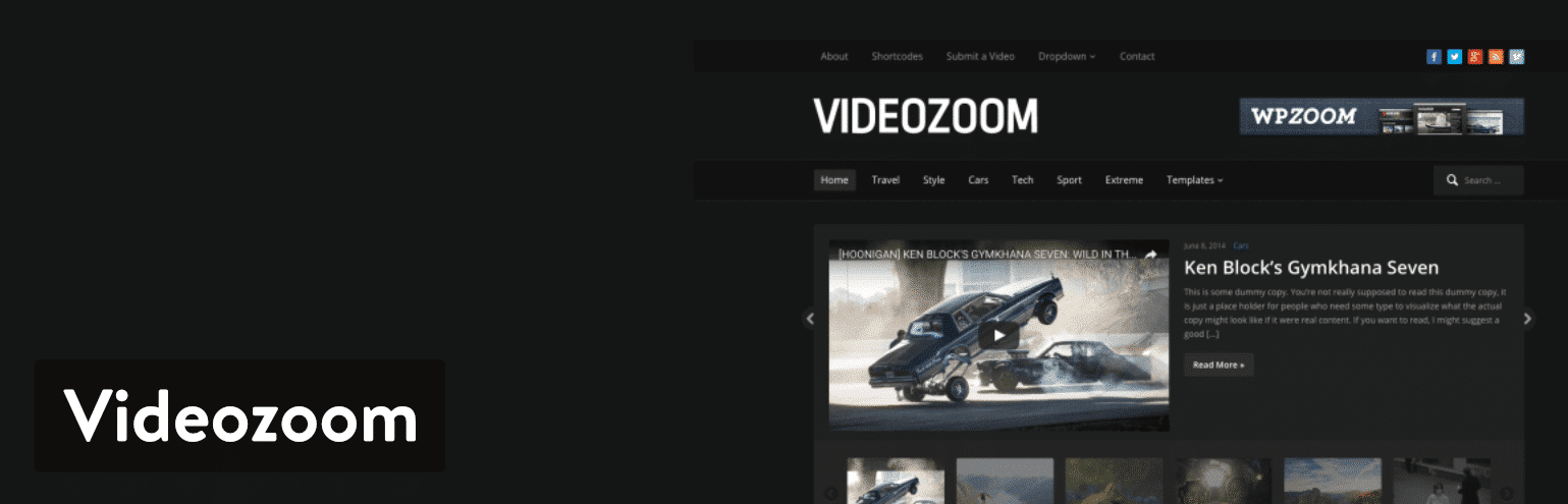 Thème WordPress Videozoom