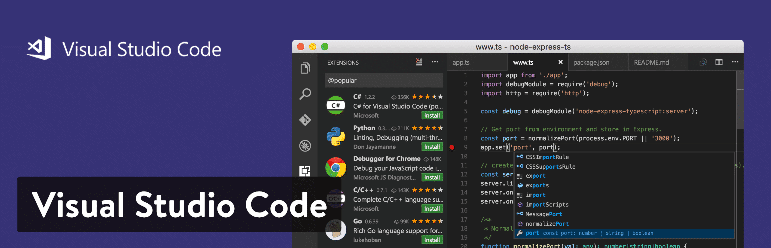 Éditeur de texte Visual Studio Code