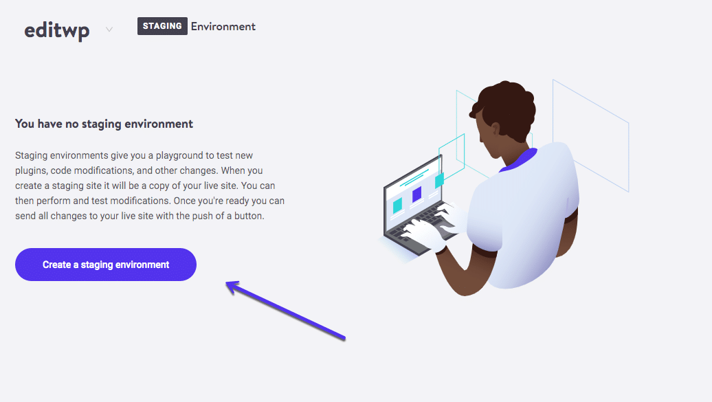 Environnement de staging Kinsta