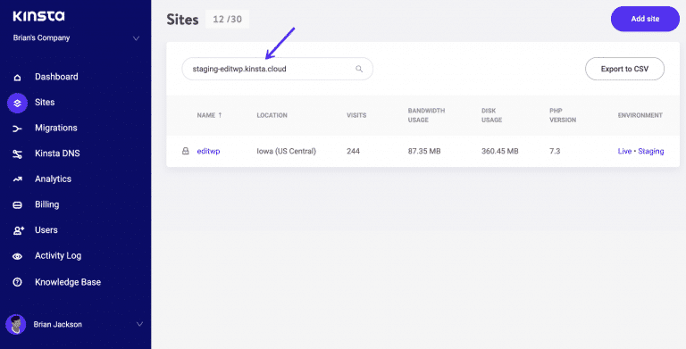 Staging Domains