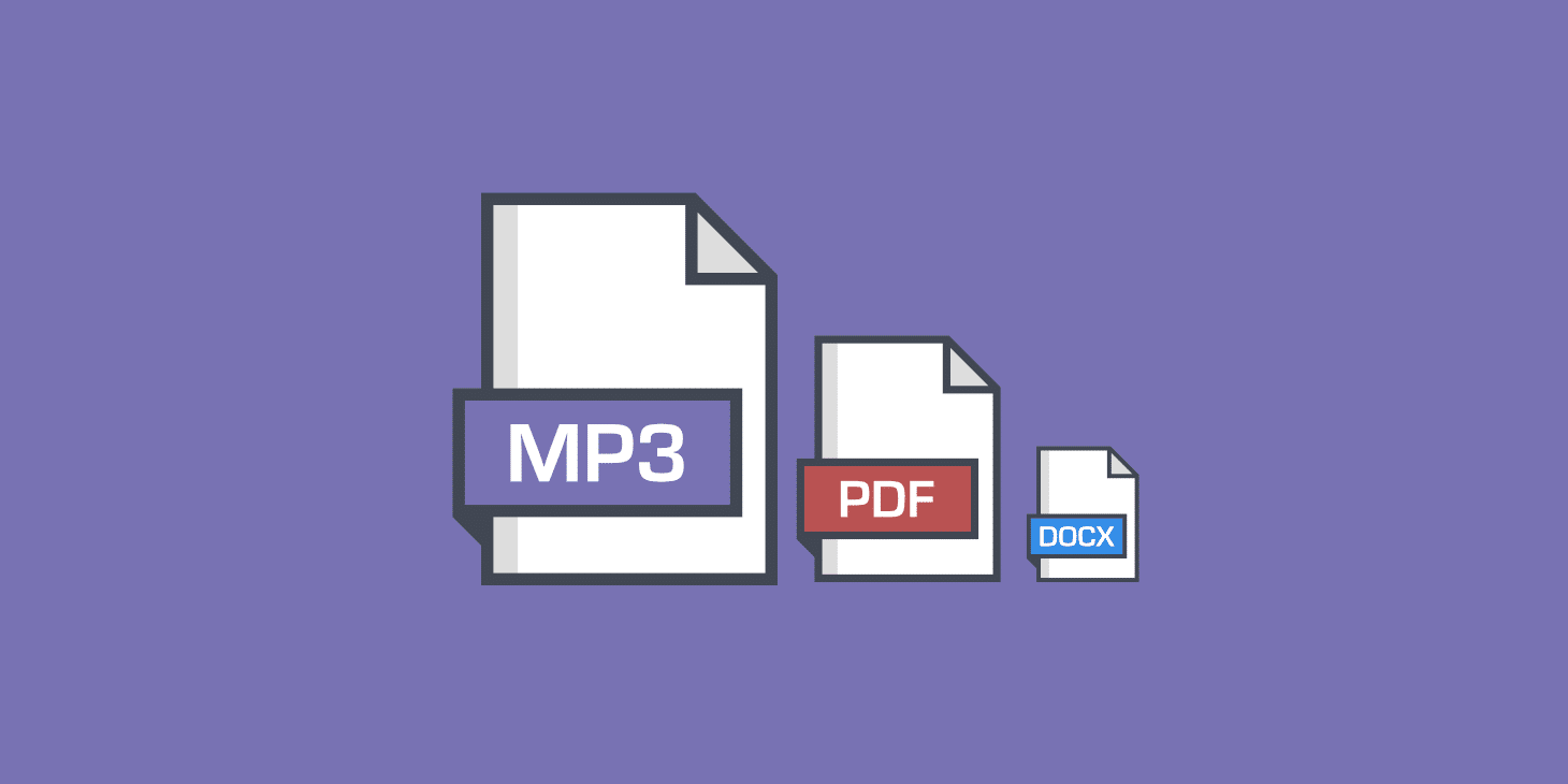 Comment décharger de façon optimale les fichiers PDF, DOCX, MP4 et MP3 ?