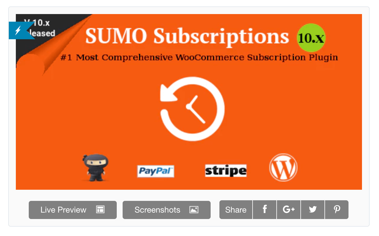 Extension WordPress Sumo Subscriptions