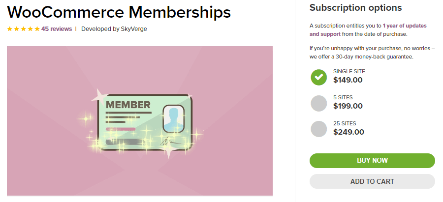 L'extension WooCommerce Memberships