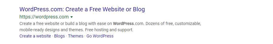 Méta-description de WordPress.com